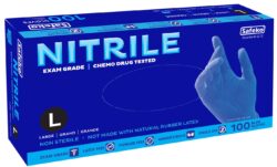 DISPOS.GLOVE- NITRILE 100ct LARGE - BLUE