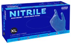 DISPOS.GLOVE- NITRILE 100ct X-LARGE - BLUE
