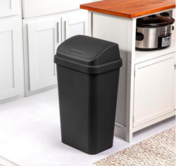 WASTE/COV-52qt-SWING TOP- BLACK - Image 3
