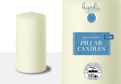 PILLAR CANDLE- 4" TALL- 4 PACK IVORY - Image 3