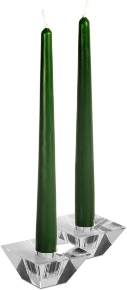 TAPERED CANDLES-10" - 12 PACK- DARK GREEN - Image 5