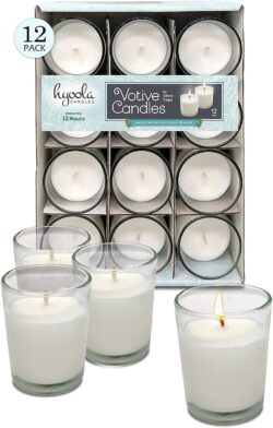 VOTIVE CANDLE IN GLASS-12 PACK 12 HOURS - Image 5