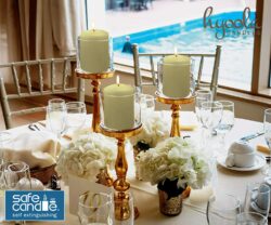 PILLAR CANDLE- 3" TALL- 4 PACK IVORY - Image 4