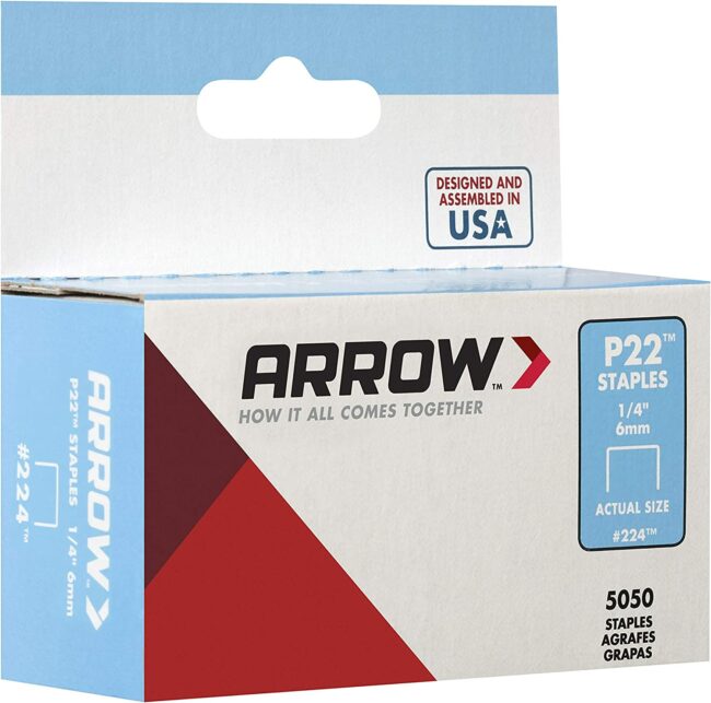 ARROW STAPLES P22 5000 ct 1/4″ 224 Lee Distributors