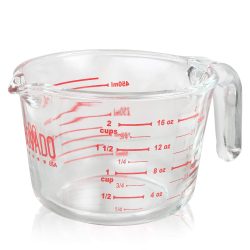 BOVADO-GLASS MEASURING CUP- 16 oz - 2 cup