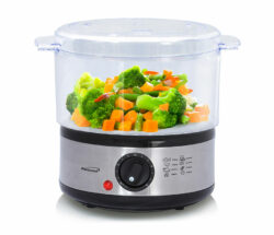 FOOD STEAMER 2-TIER ELECTRIC- STAINLESS STEEL - Image 3