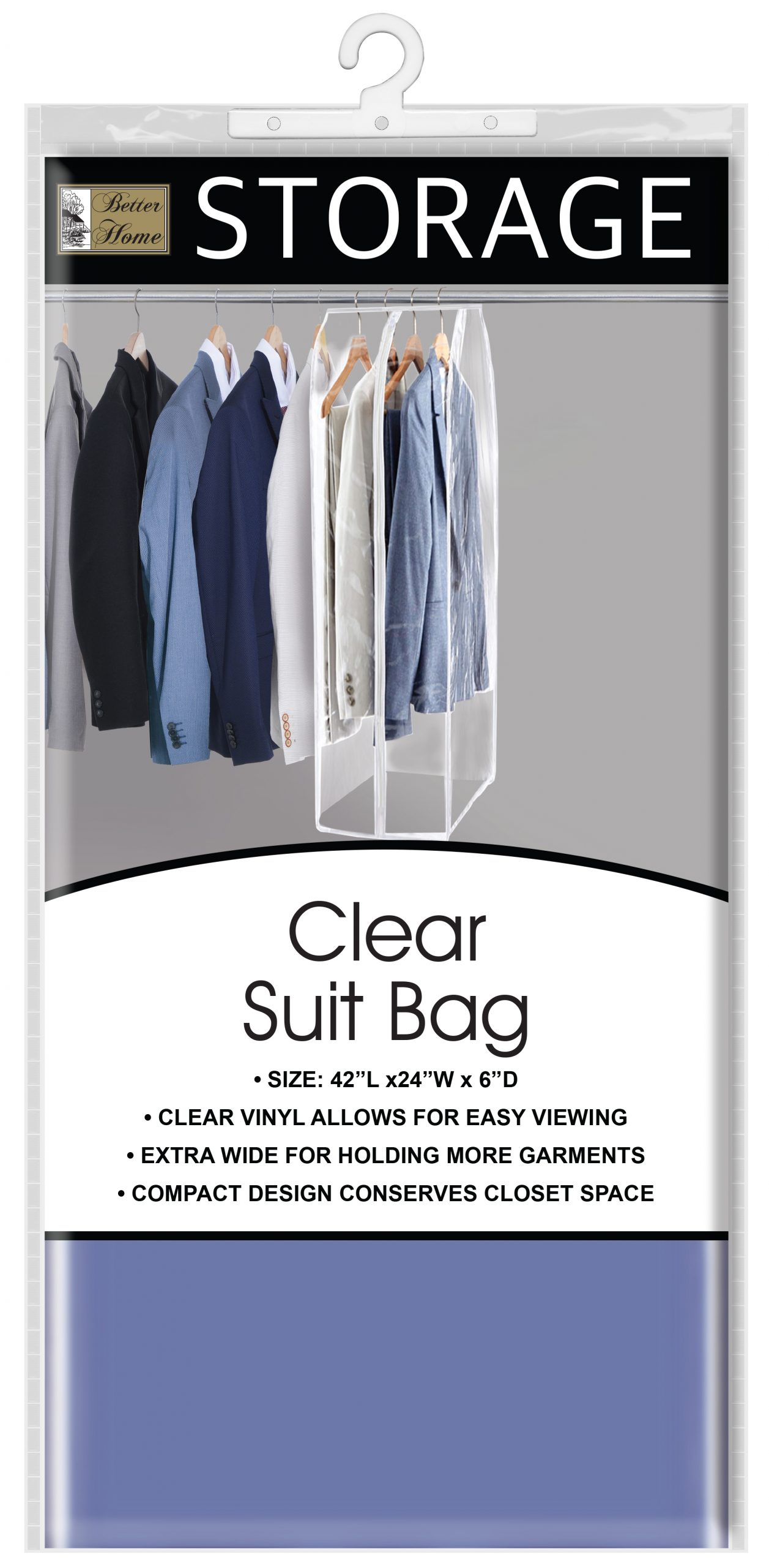 CLEAR SUIT BAG 42x24x6 Lee Distributors
