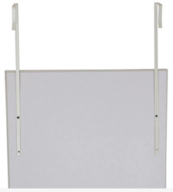 MIRROR-OVER DOOR/WALL 12 x 48 WHITE - Image 3