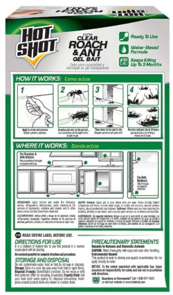 HOT SHOT ROACH & ANT GEL 2.5oz - INDOOR / OUTDOOR - Image 4