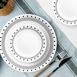 CORELLE MUGLESS RD. 16 pc SET CLASSIC- CITY BLOCK - Image 3