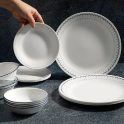CORELLE MUGLESS RD. 16 pc SET CLASSIC CASPIAN - Image 4
