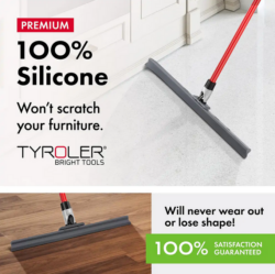 TYROLER SILICNE FLOOR SQUEEGEE 17" W/ SWIVEL - Image 4