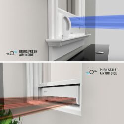 FAN-WINDOW 26"-40" - w/REMOTE 4 SPEED - WHITE - Image 3