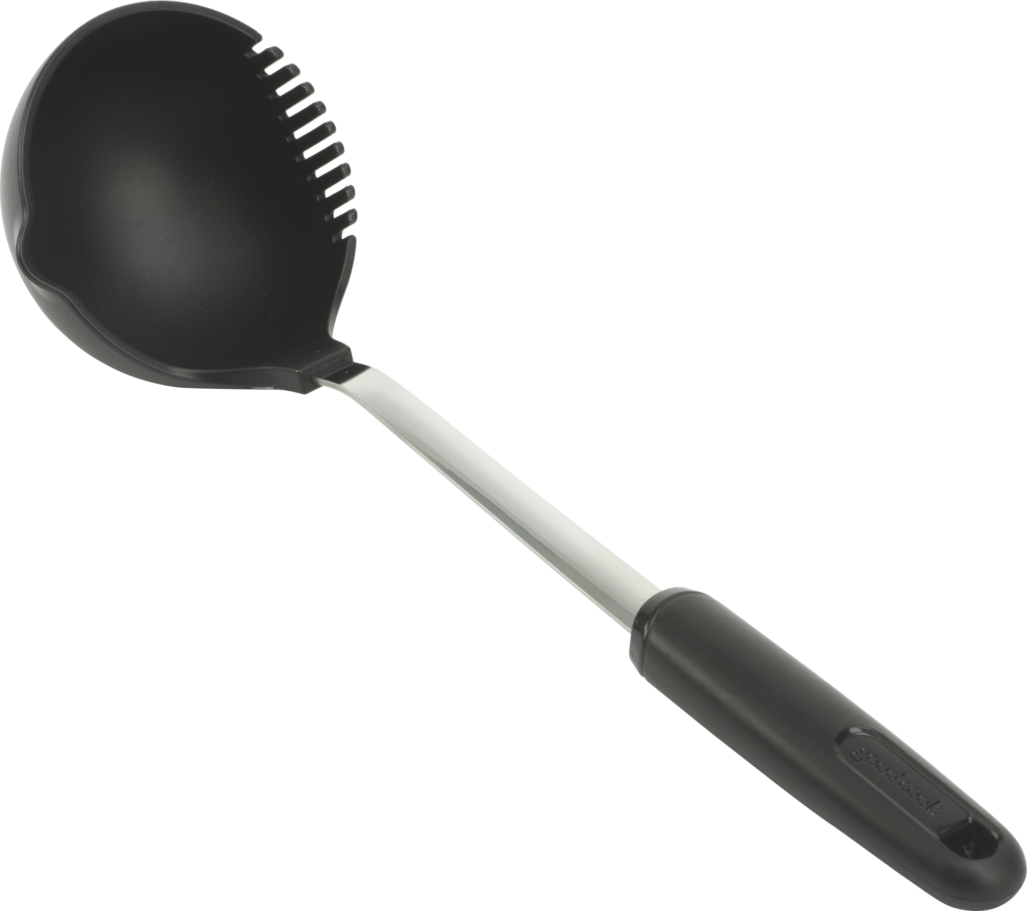 25695 Good Cook Silver Ladle 3-4 1