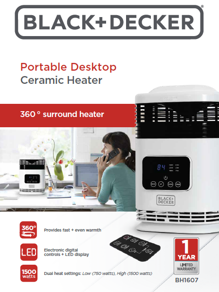 Black & Decker 360 Degree Surround Heater