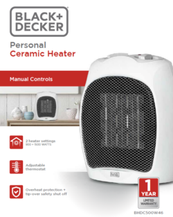 HEATER-B&D CERAMIC- WHITE (# BHDC500W46) - Image 8