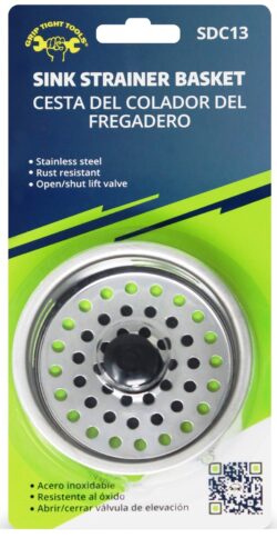 SDC13-Stainless-Steel-Sink-Strainer-Basket-W-Adjustable-Post