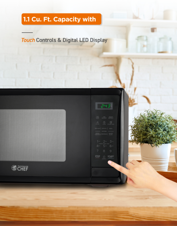 MICROWAVE DIGITAL1.1 CU FT BLACK Lee Distributors