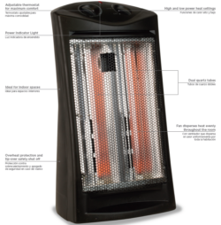 HEATER-B&D INFARED QUARTZ TOWR (# BHTI06) - Image 7