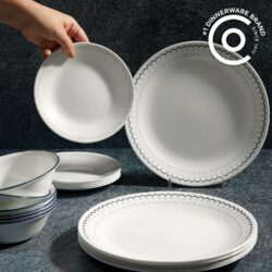 CORELLE SET ROUND- CASPIAN- 18 pc SET - Image 4