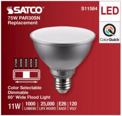 PAR30SN -5 COLOR SELECT DIMABL 75 watt EQUIVALENT (11 watt) - Image 5