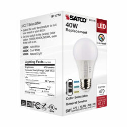 A19 -3 COLOR SELECT NON DIMNG 40 watt EQUIVALENT (6 watt) - Image 4