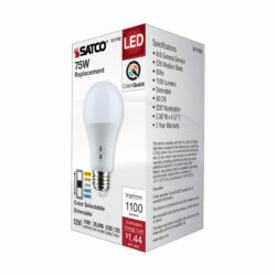 A19 - 5 COLOR SELECT DIMMABLE- 75 watt EQUIVALENT (12 watt) - Image 5
