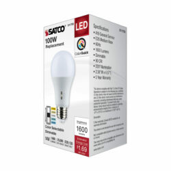 A19 - 5 COLOR SELECT DIMMABLE- 100 watt EQUIVALENT (14 watt) - Image 5