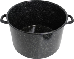 ENAMEL-STOCK POT 33 QT BLACK - Image 4