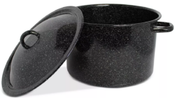 ENAMEL-STOCK POT 33 QT BLACK - Image 3