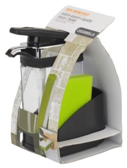 SINK SIDER SOAP DISPN w-SPONGE BLACK/CHROME - Image 7