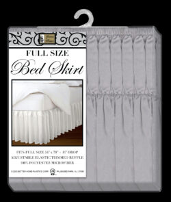 BED SKIRT WITH 14" DROP-ASST. FULL SIZE-WT./IVORY/GRAY/KHAKI - Image 3