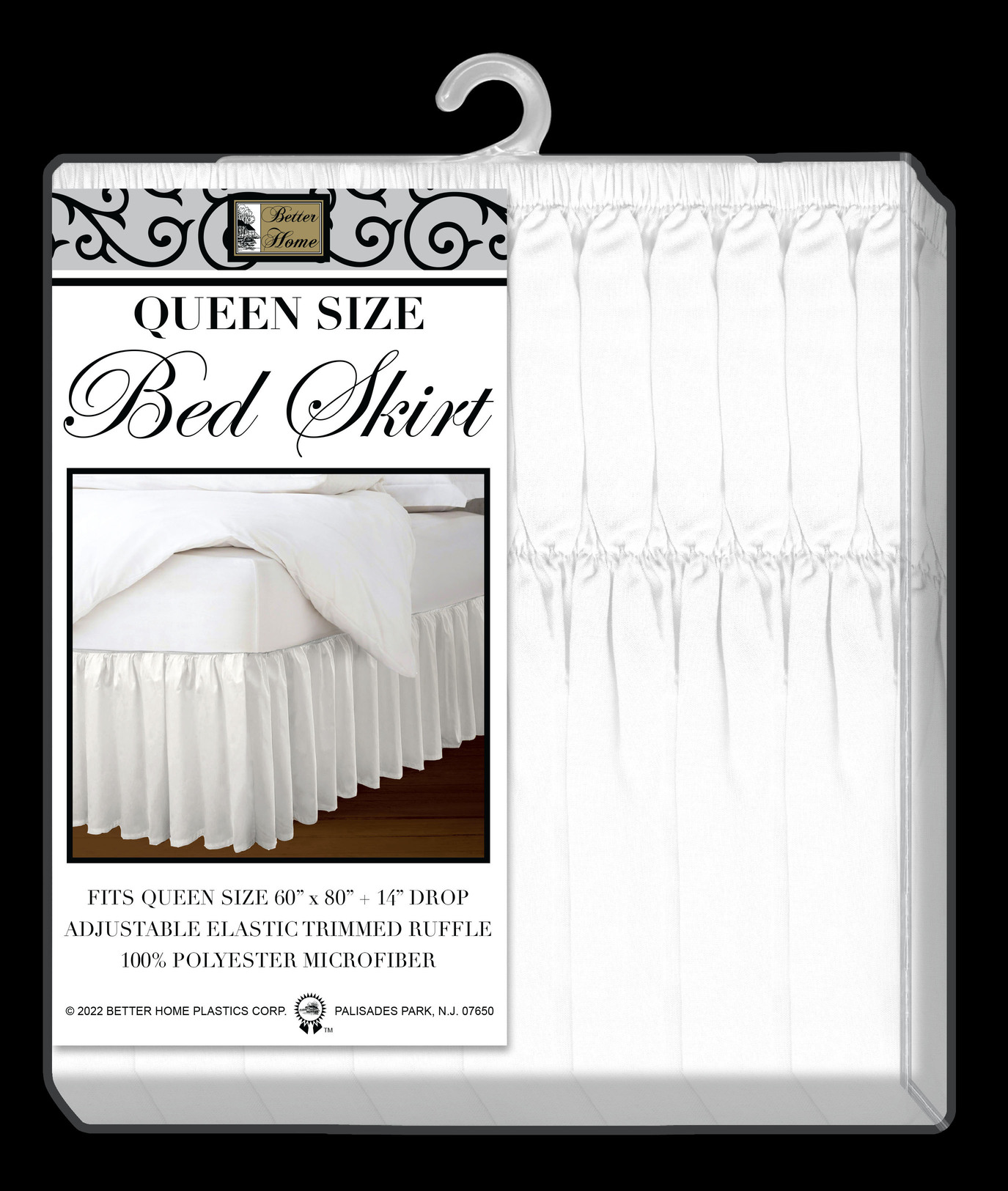 BED SKIRT WITH 14 DROP ASST. QUEEN SIZE WT. IVORY GRAY KHAK Lee Distributors