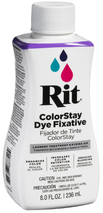 RIT LIQUID DYE 8oz COLORSTAY DYE FIXATIVE # 88720 - Lee Distributors