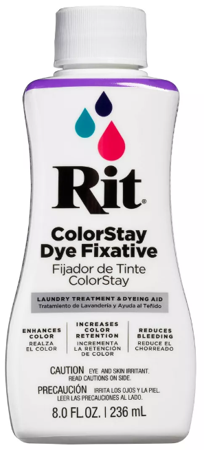 RIT LIQUID DYE 8oz COLORSTAY DYE FIXATIVE # 88720 - Lee Distributors