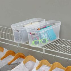STORAGE-CLEAR OPEN TOP BIN - NARROW - 15 x 6.25 x 6.25 - Image 3
