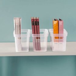 STORAGE-CLEAR OPEN TOP BIN - NARROW - 15 x 6.25 x 6.25 - Image 4