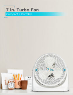 FAN-B&D 7" TURBO-3 SPEEDS,TILT WHITE - Image 4