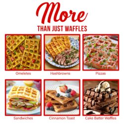 WAFFLE MAKER NON STICK MAKES 2 - Image 3