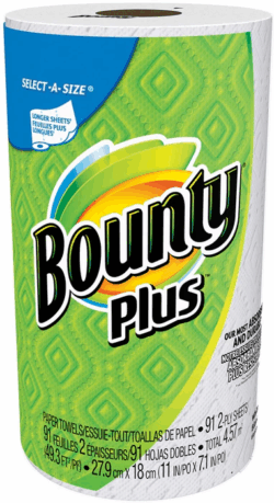 BOUNTY PLUS PAPER TOWEL 91ct 2 ply SELECT-A-SIZE