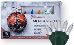 50 LED LIGHT SET- COOL WHITE GREEN WIRE