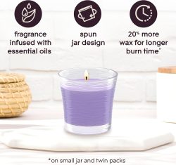 GLADE SCENTED CANDLE - 4.08 oz TRANQUIL LAVENDER & ALOE - Image 3