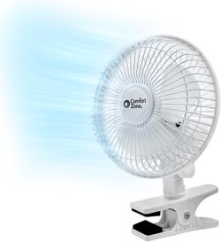 FAN- CLIP ON-6'' - 2 SPEED- WHITE