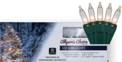 LIGHT SET-  100 CLEAR -  GREEN WIRE -UL