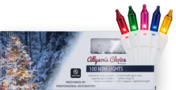 LIGHT SET-  100 MULTI -  WHITE  WIRE -UL