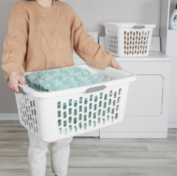 LAUNDRY BASKET-2 BUSHEL ULTRA WHITE - Image 3
