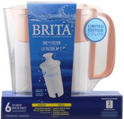 BRITA PITCHER METRO- 6 CUP W/ FILTER - PINK