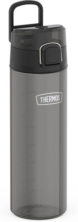 THERMOS PLASTIC WATER BOTTLE W/ SPOUT LID 26oz - SMOKE