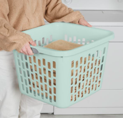 LAUNDRY BASKET-SQ 1.5 BUSHEL MINT - Image 3