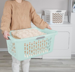 LAUNDRY BASKET-2 BUSHEL MINT - Image 3